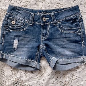 Red Camel Denim Shorts